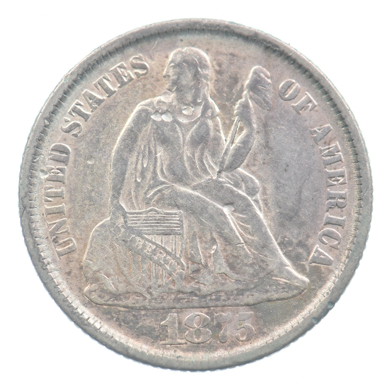 1875-CC Seated Liberty Dime *9999 1875-CC Seated Liberty Dime *9999