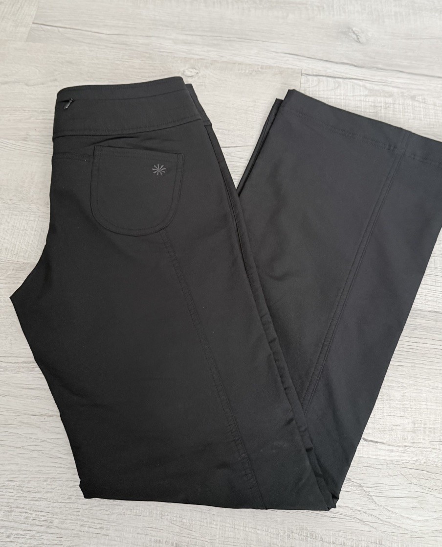 Athleta Hiking Pants Womens size T8 black Zip Pockets Stretch Athleta Hiking Pants Womens size T8 black Zip Pockets Stretch