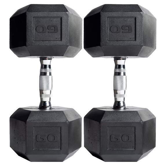 Coated Hex Dumbbell, Pair