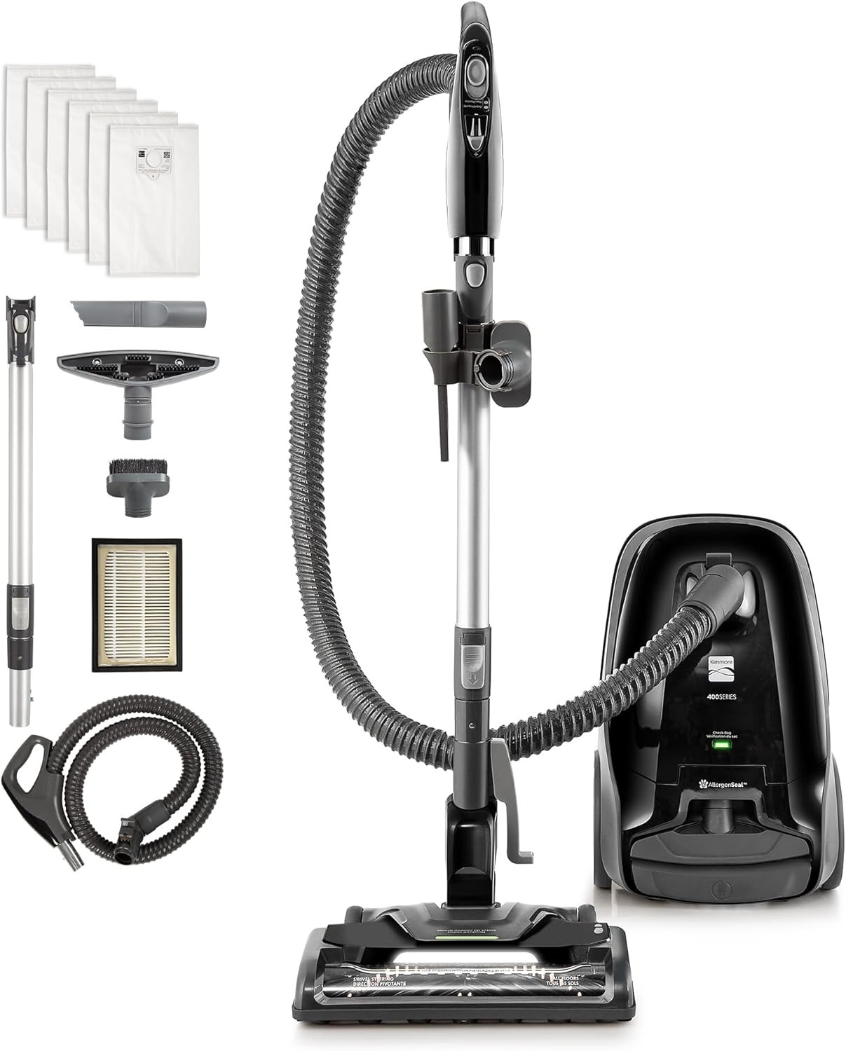 Kenmore BC3006 400 Series Pet Friendly Lightweight Bagged Canister Vacuum