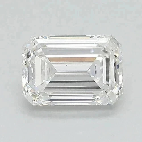 0.71 Ct EMERALD Cut G Color VS1 Clarity IGI Certified Lab Grown CVD Diamond