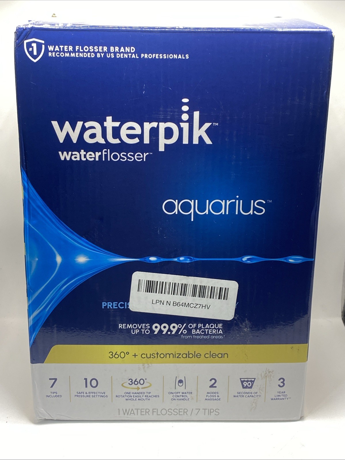 NEW Waterpik Aquarius Water Flosser WP-660C - 7 Tips White for Teeth Cleaning NEW Waterpik Aquarius Water Flosser WP-660C - 7 Tips White for Teeth Cleaning
