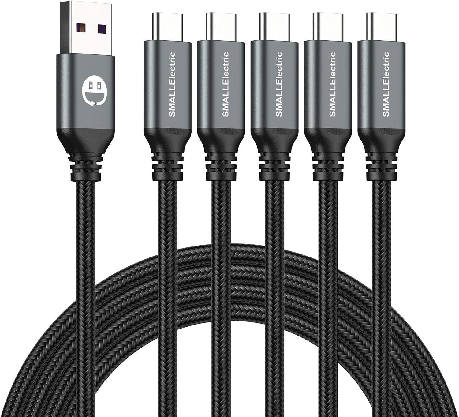 5 Pack 10FT USB A to USB C Fast Charging Cable Braided Cord iPhone 17 16 15 Gray 5 Pack 10FT USB A to USB C Fast Charging Cable Braided Cord iPhone 17 16 15 Gray