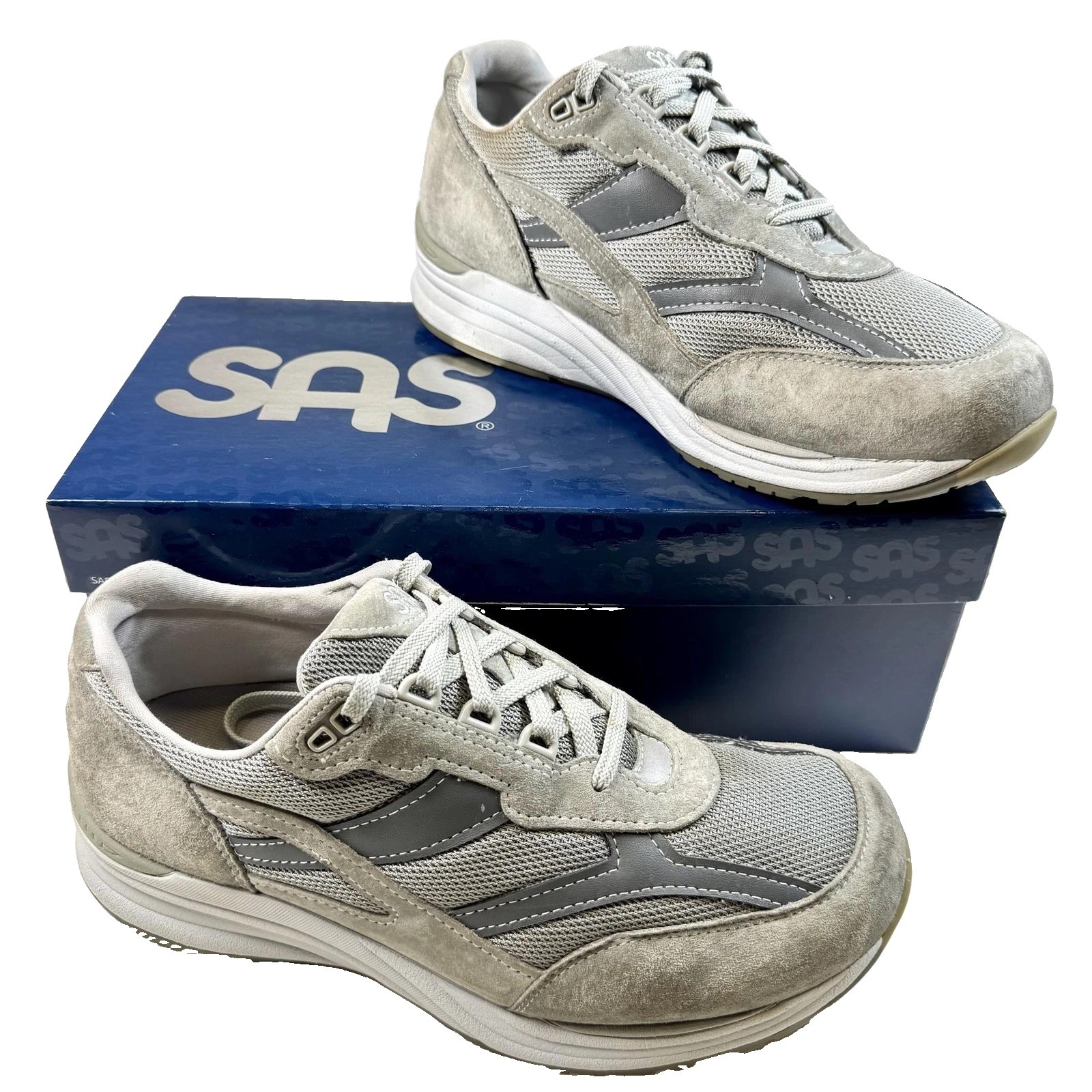 SAS Journey Mesh Mens 11.5 W3 Gray Walking Shoes Wide USA SAS Journey Mesh Mens 11.5 W3 Gray Walking Shoes Wide USA