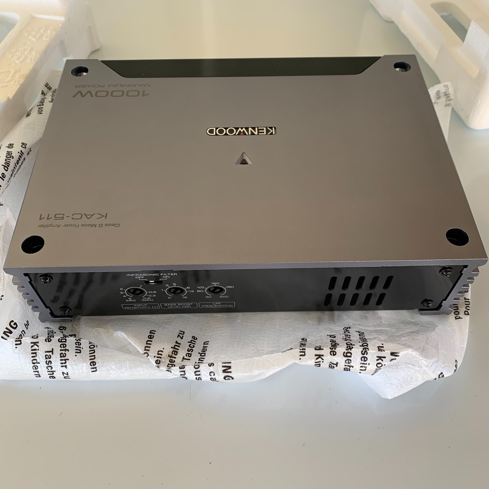 NEW Kenwood KAC-511 Class D Digital Mono Amplifier 1000W ⚡SHIPS SAME DAY⚡