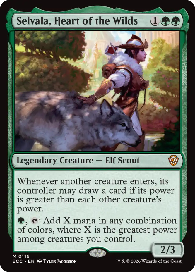 Selvala, Heart of the Wilds NM-Mint Commander: Lorwyn Eclipsed MTG