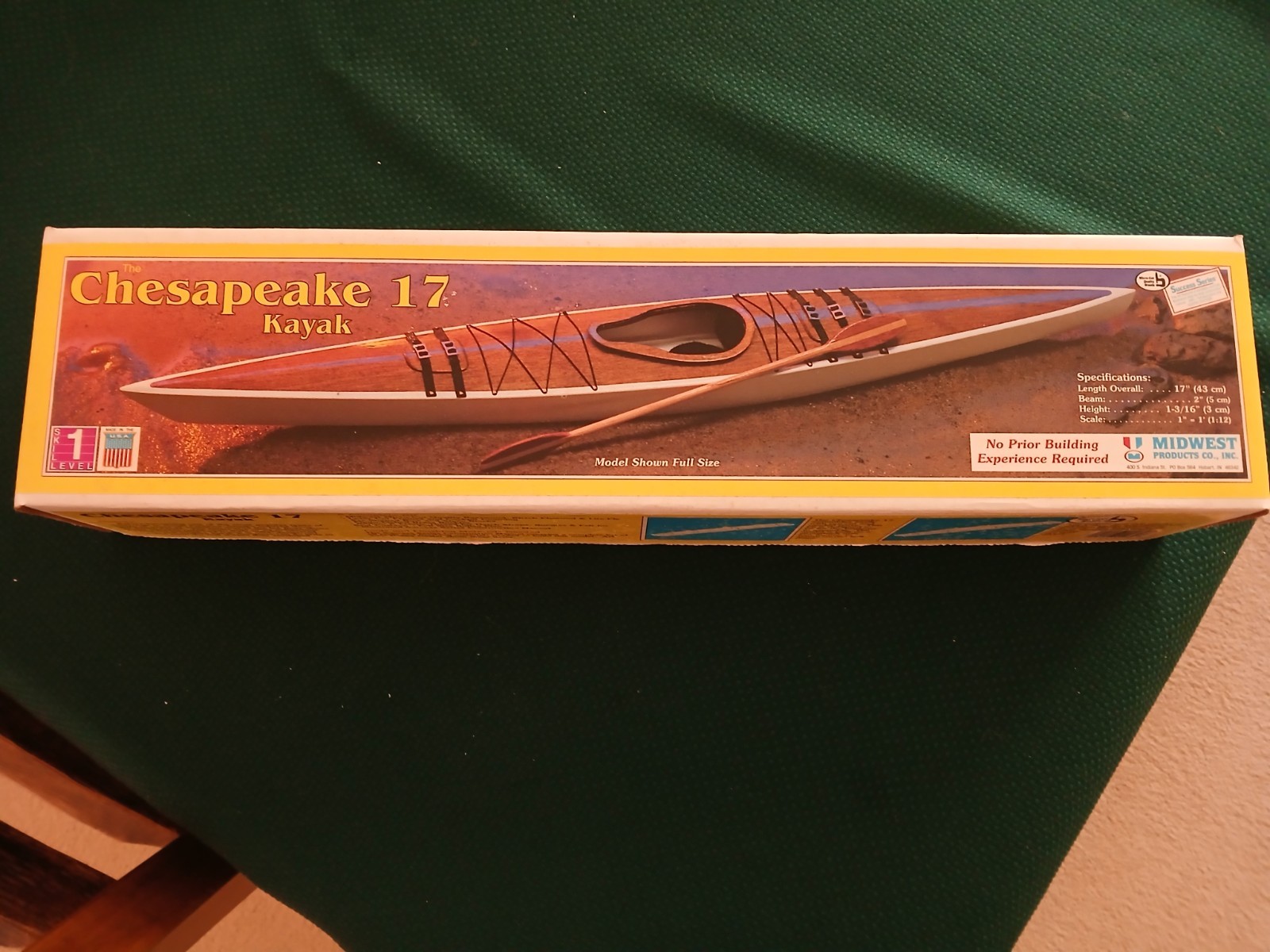 Midwest Products Chesapeake 17 Kayak Model Boat 17\