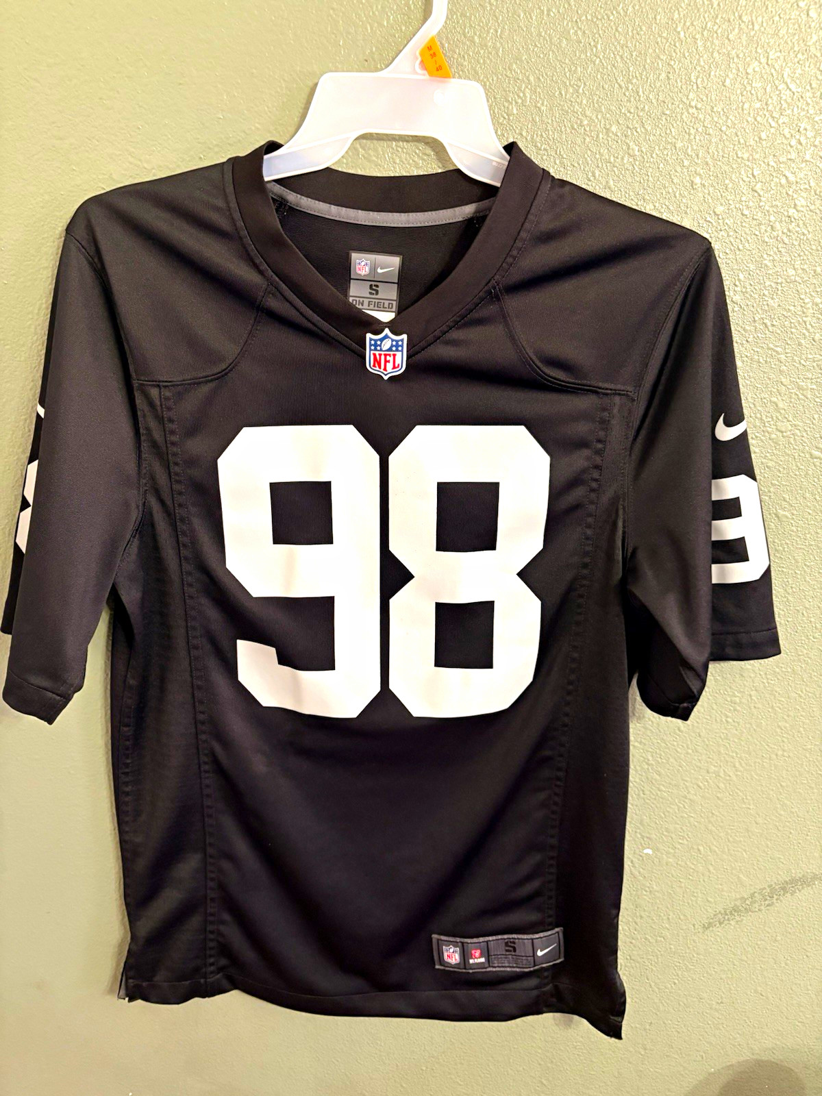 Nike NFL On-Field Oakland Raiders Crosby #98 Black/White Jersey Size S