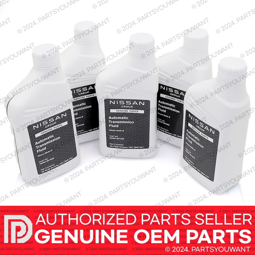 5 PACK GENUINE Nissan OEM Matic-S ATF Automatic Transmission Fluid 999MP-MAT00S 5 PACK GENUINE Nissan OEM Matic-S ATF Automatic Transmission Fluid 999MP-MAT00S