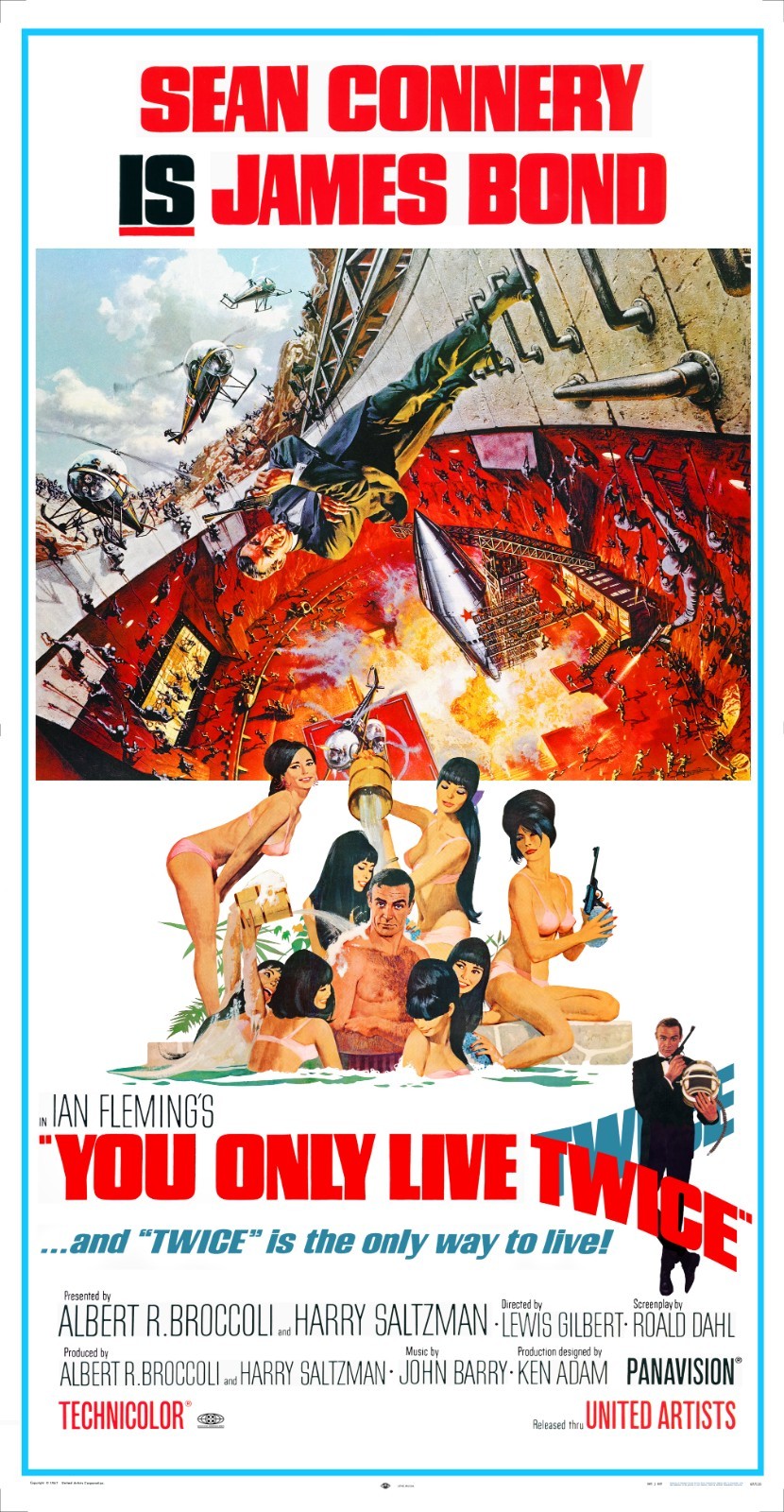 YOU ONLY LIVE TWICE (1967) 3 sheet  41\