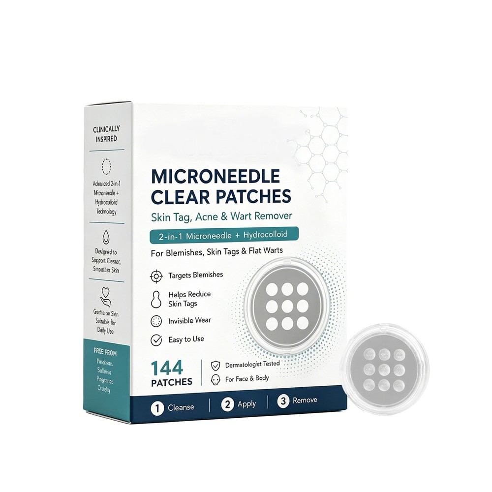 1/2X Curalona 2-in-1 Microneedle Patches,Hydrocolloid Skin Tag Wart Acne Remover 1/2X Curalona 2-in-1 Microneedle Patches,Hydrocolloid Skin Tag Wart Acne Remover