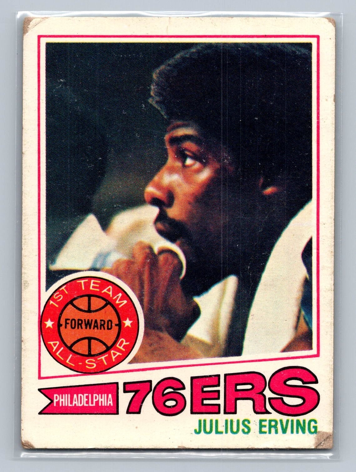Julius Erving 1977-78 Topps -  #100 White Back