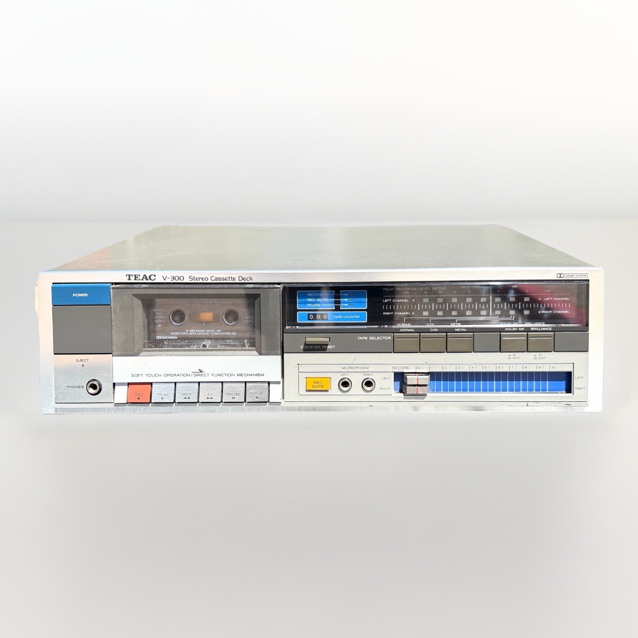 Vintage Teac V-300 Stereo Cassette Deck Tested Works Great Amazing Sound Quality