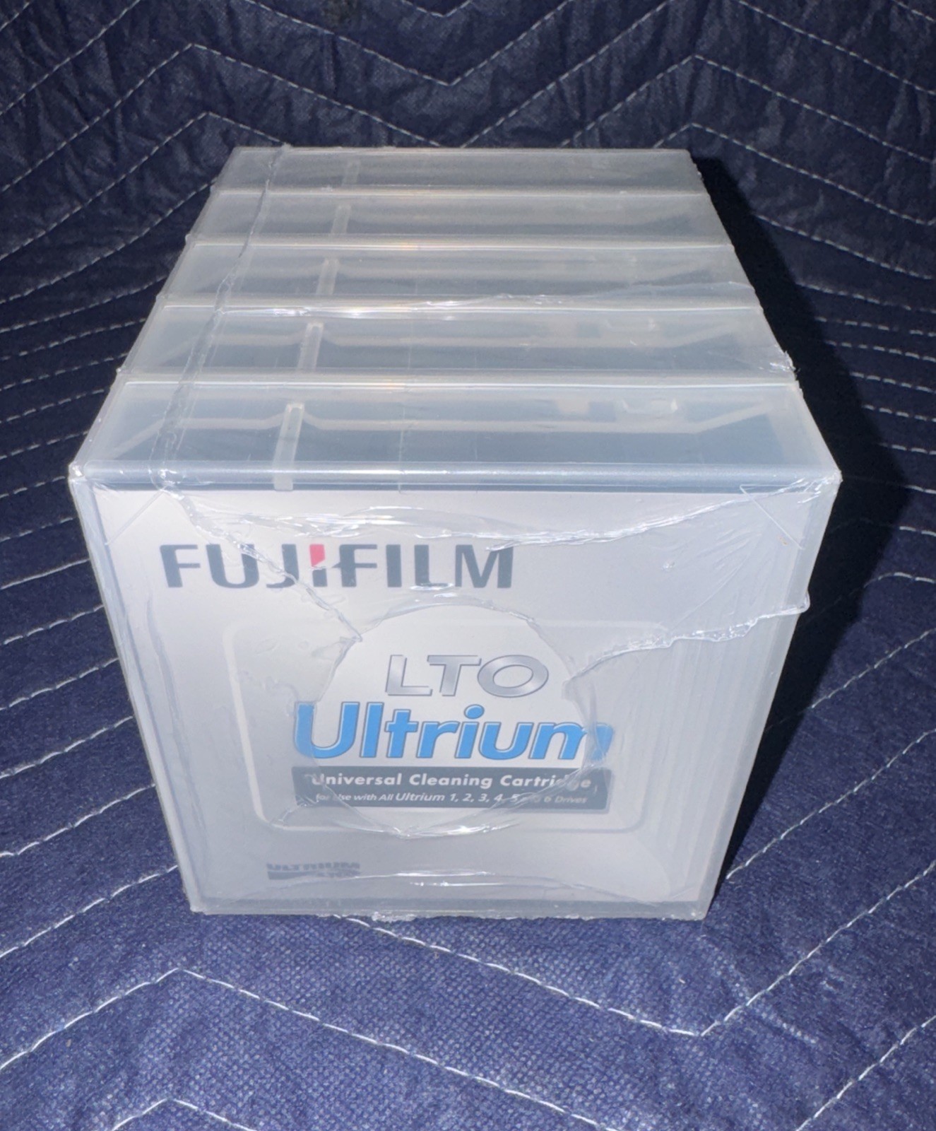 Lot (5) New Fujifilm LTO Ultrium Universal Cleaning Cartridges (for Drives 1-6) Lot (5) New Fujifilm LTO Ultrium Universal Cleaning Cartridges (for Drives 1-6)