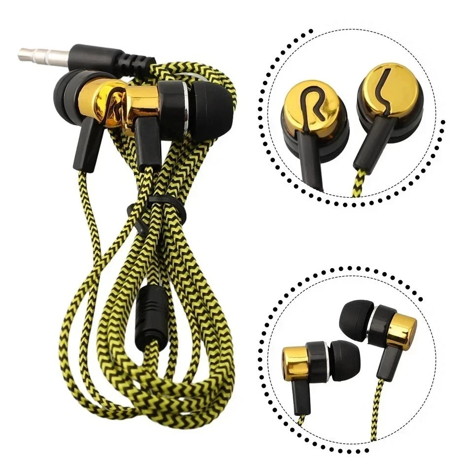 HIFI Super Bass Wired Earphones 3.5mm In-Ear Stereo Earbuds Headset Headphones HIFI Super Bass Wired Earphones 3.5mm In-Ear Stereo Earbuds Headset Headphones
