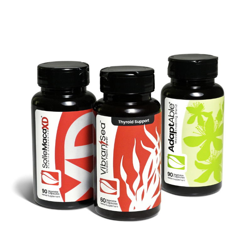 Solle Naturals Peri/Menopause Package - 1 SolleMaca, 1 VibrantSea, 1 Adaptable