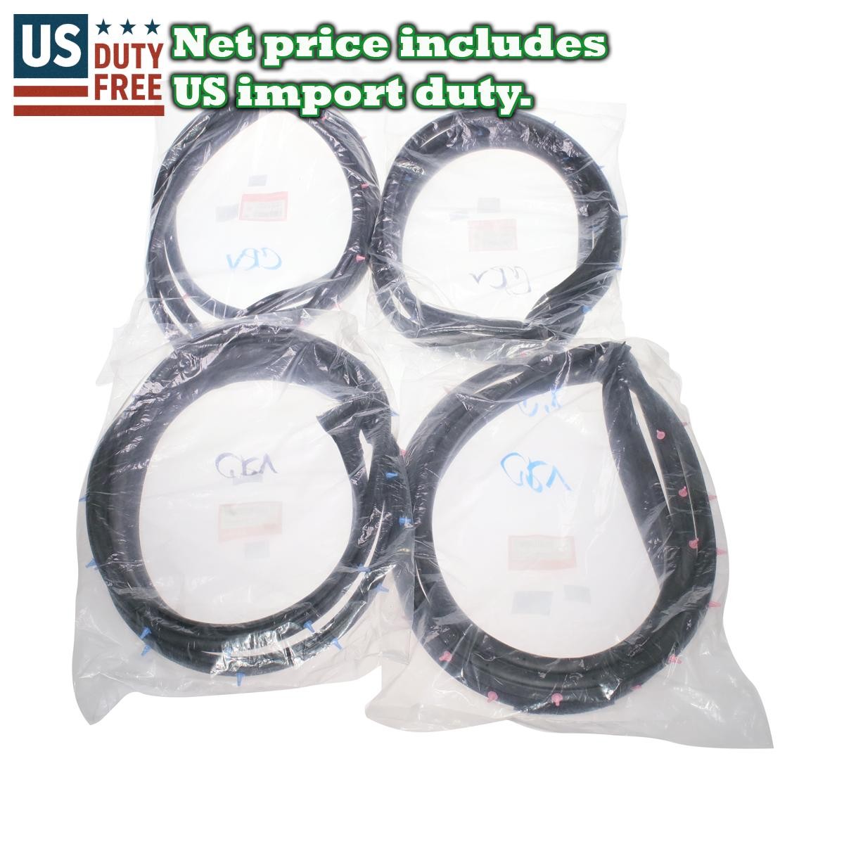 Fit 1997-2000 Honda CR-V 1st Gen SUV RD1 RD3 Front & Rear Door Weatherstrip Seal