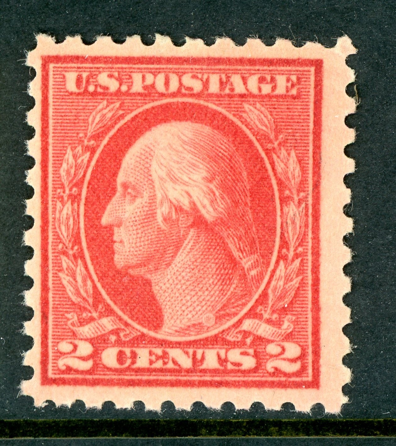 USA 1913 Washington 2¢ Carmine Type 1 SL Wmk Perf 10 Scott #425 MNH O368