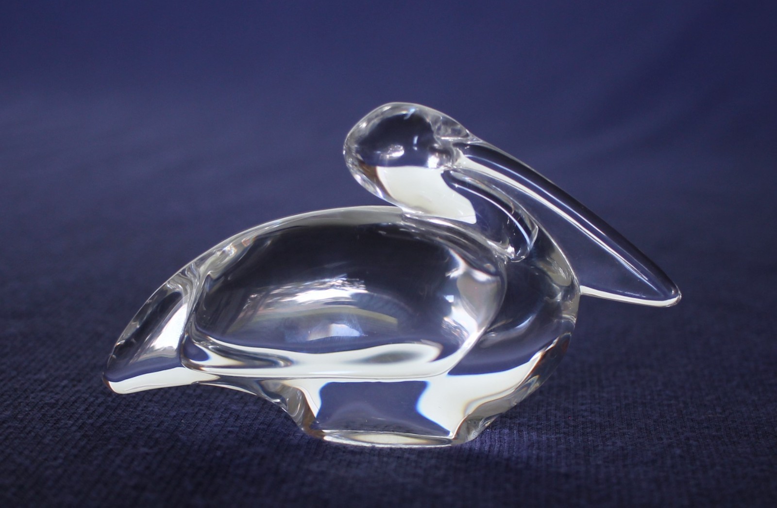 Wonderful Vintage Baccarat Crystal Pelican Bird 4.75\