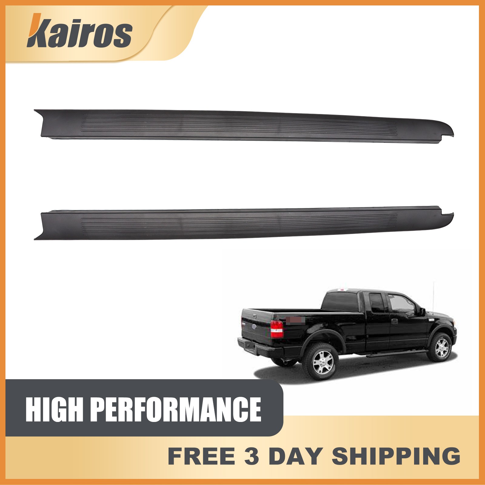 New Style Side 5.5' Bed Right & Left Rail Cap Moldings For 2004-2005 Ford F-150