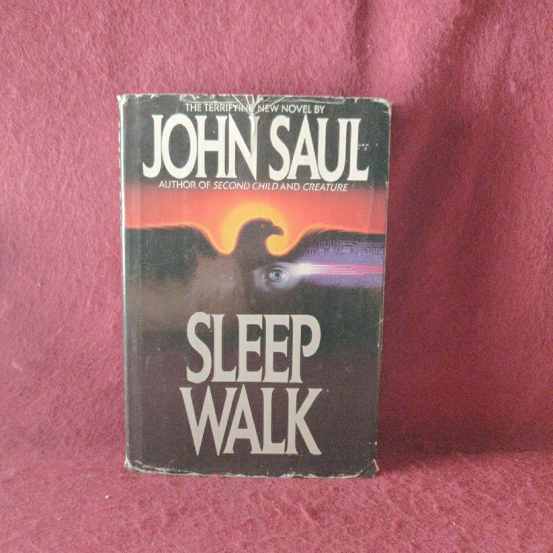 Sleepwalk John Saul Hardcover Bantam Books 1990 Horror Dust Jacket Vintage