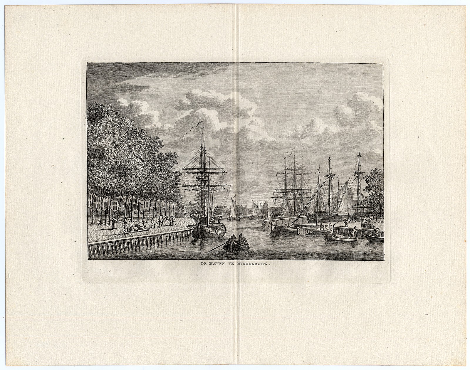 Antique Print-De Haven te Middelburg-ZEELAND-NETHERLANDS-Bulthuis-1790