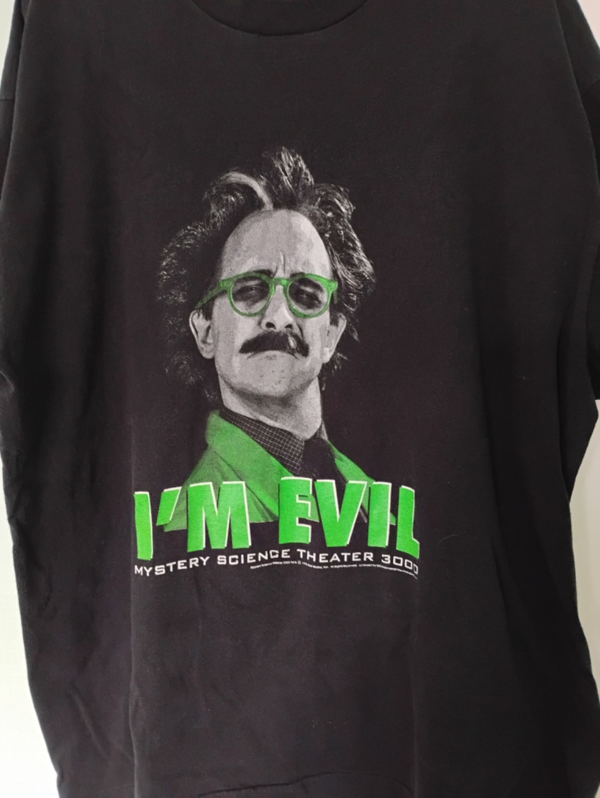Vintage 90s Mystery Science Theater 3000 Dr Forrester IM EVIL T-Shirt MST3K XL