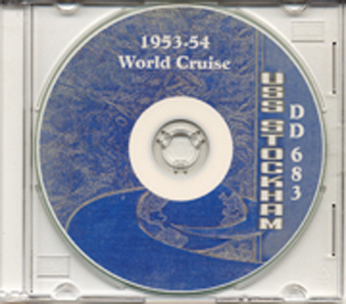 USS Stockham DD 683 1953 54 WorldCruise Book on CD