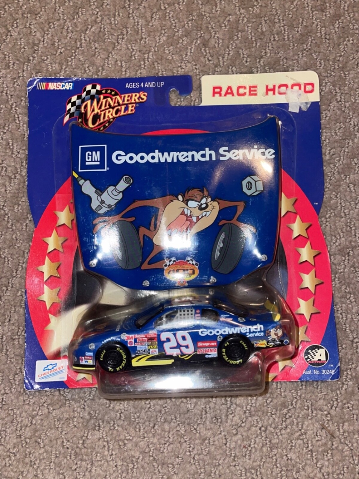 NASCAR Winner\'s Circle Goodwrench Service #29 Monte Carlo 400 Race Hood Diecast 