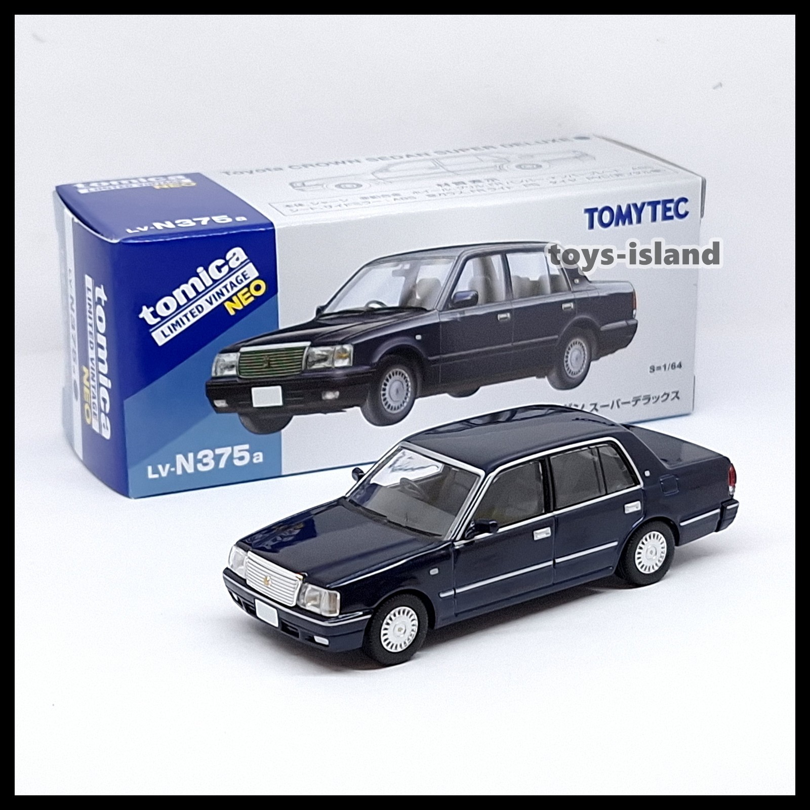 Tomica Limited Vintage NEO LV-N375a Toyota Crown Sedan Super Deluxe 1/64 TOMYTEC