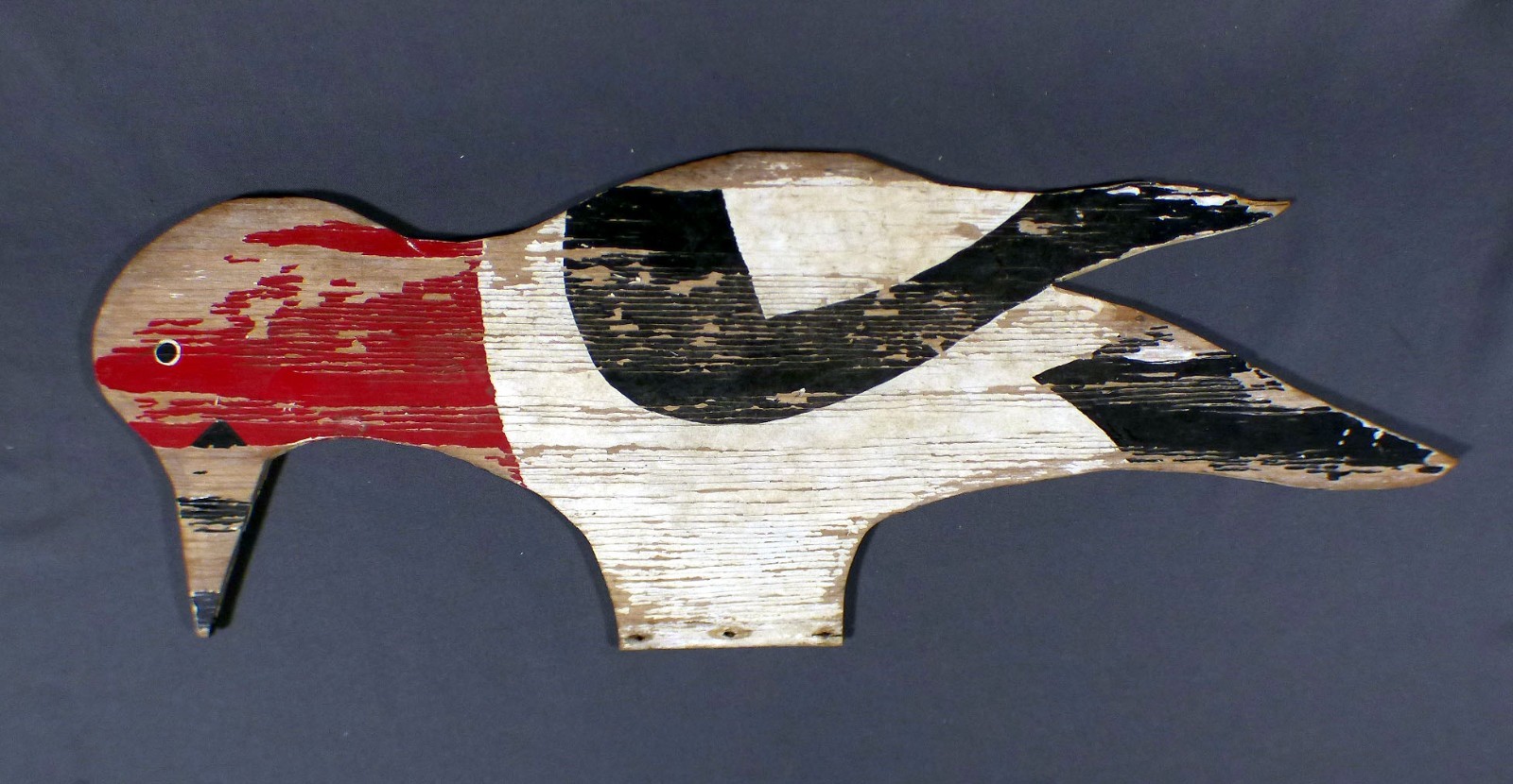 Vintage Hand Painted Woodpecker Bird Cutout Folk Art Wood Decor Rustic Double Vintage Hand Painted Woodpecker Bird Cutout Folk Art Wood Decor Rustic Double