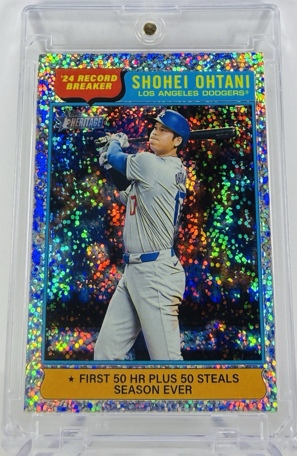 Shohei Ohtani RARE SILVER REFRACTOR INVESTMENT CARD TOPPS DODGERS SET SP 50/50 Shohei Ohtani RARE SILVER REFRACTOR INVESTMENT CARD TOPPS DODGERS SET SP 50/50