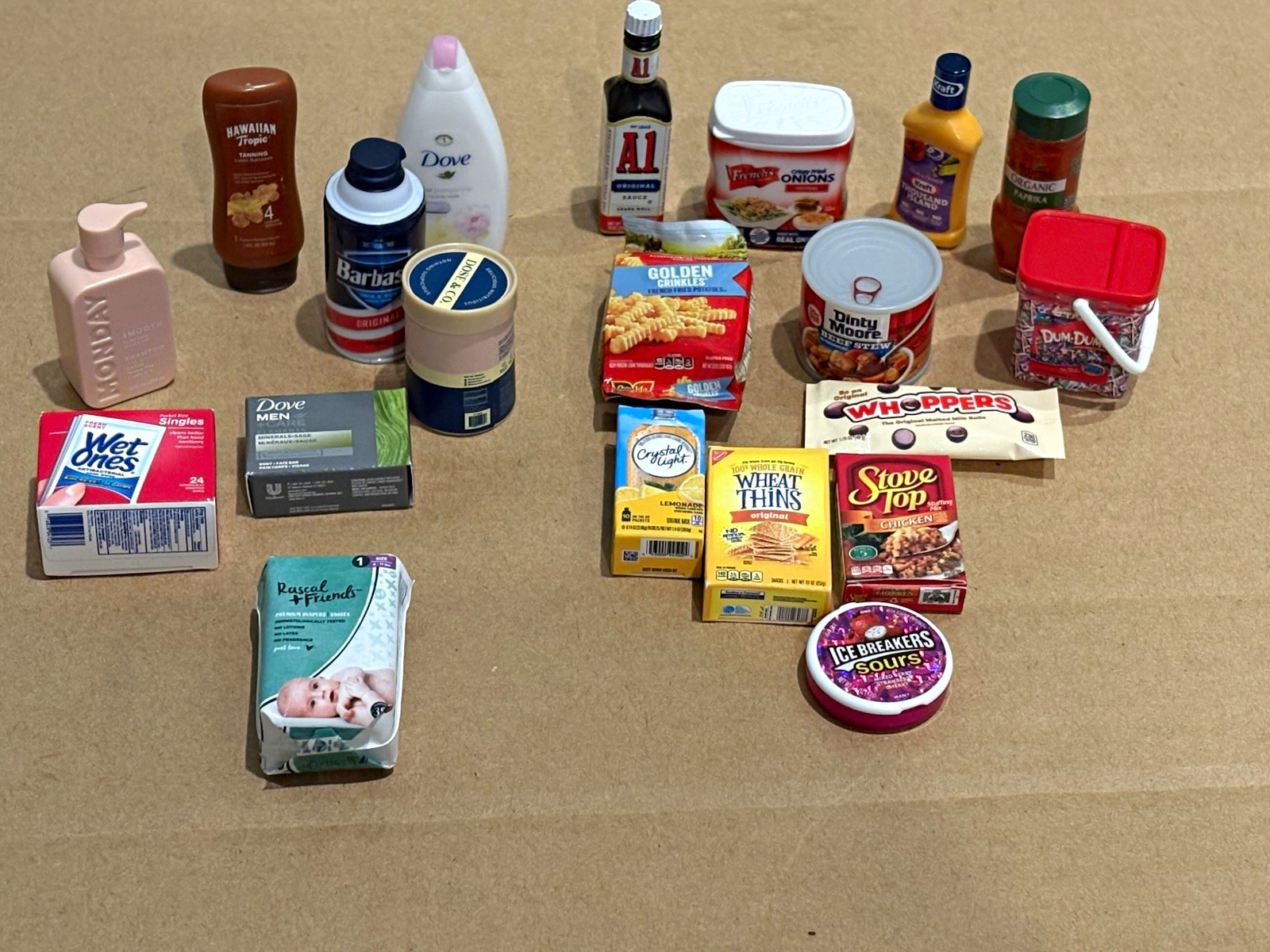 Mini Brands 20 piece mixed Lot preowned foods & personal care minis Mini Brands 20 piece mixed Lot preowned foods & personal care minis