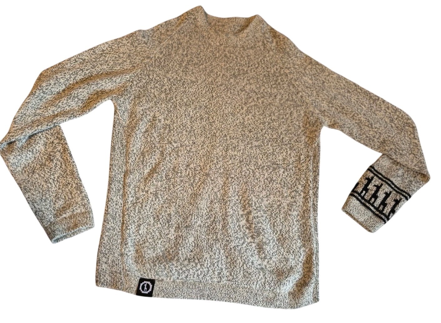 Paka Handmade The Costa Crewneck Sweater Gray Alpaca Wool Unisex XS 40\