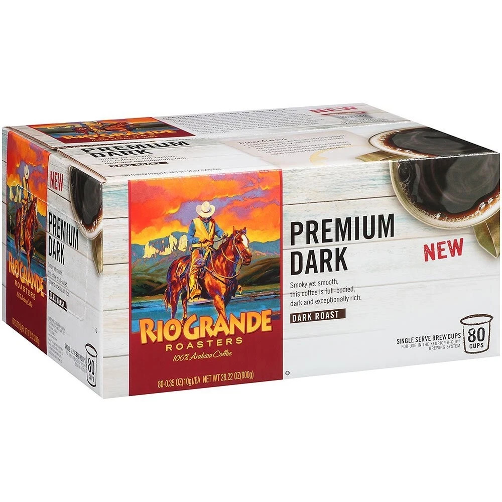 RIO GRANDE ROASTERS          -          PREMIUM DARK -   Coffee Pods - 80 K-cups