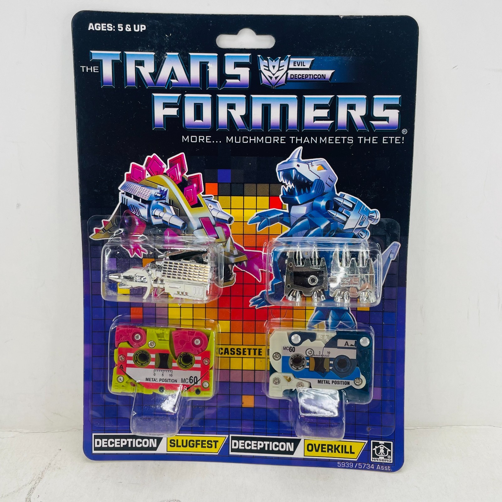 Transformers G1 Reissue Decepticons Slugfest & Overkill Action Figure Toy