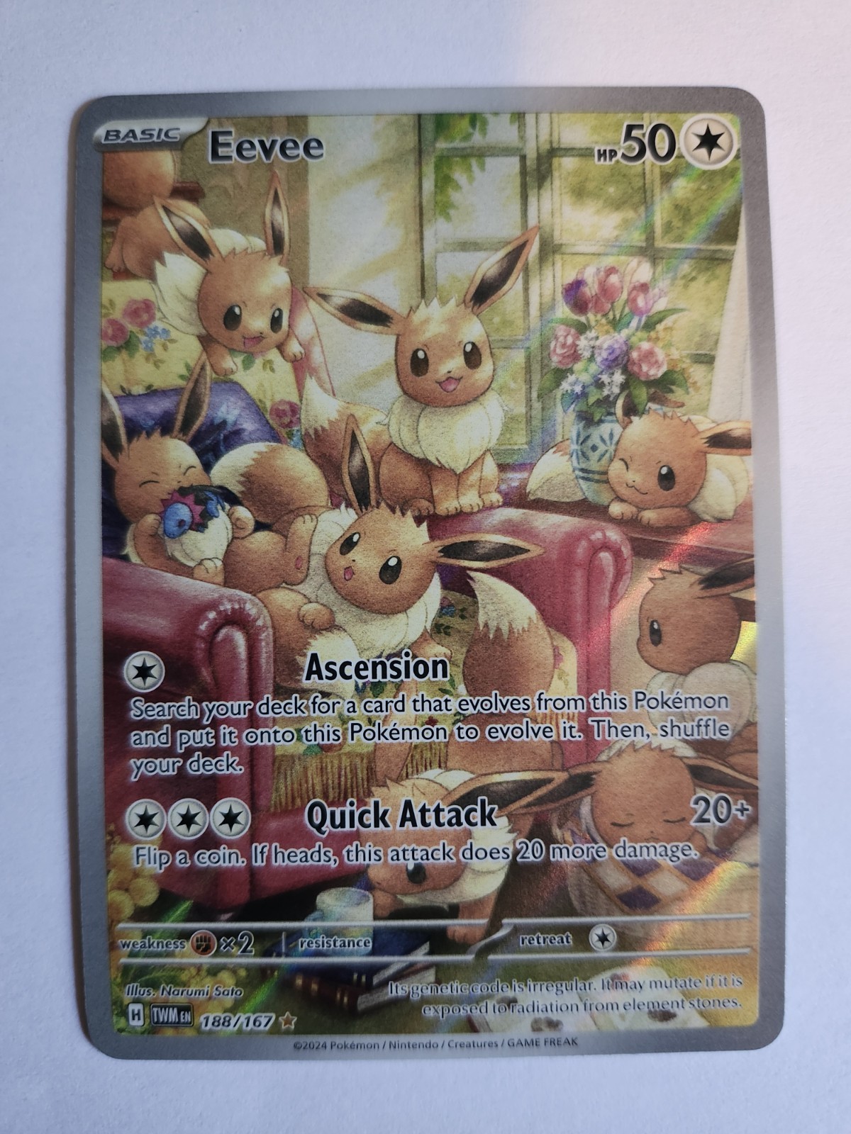 Eevee 188/167 Sv06: Twilight Masquerade Holo