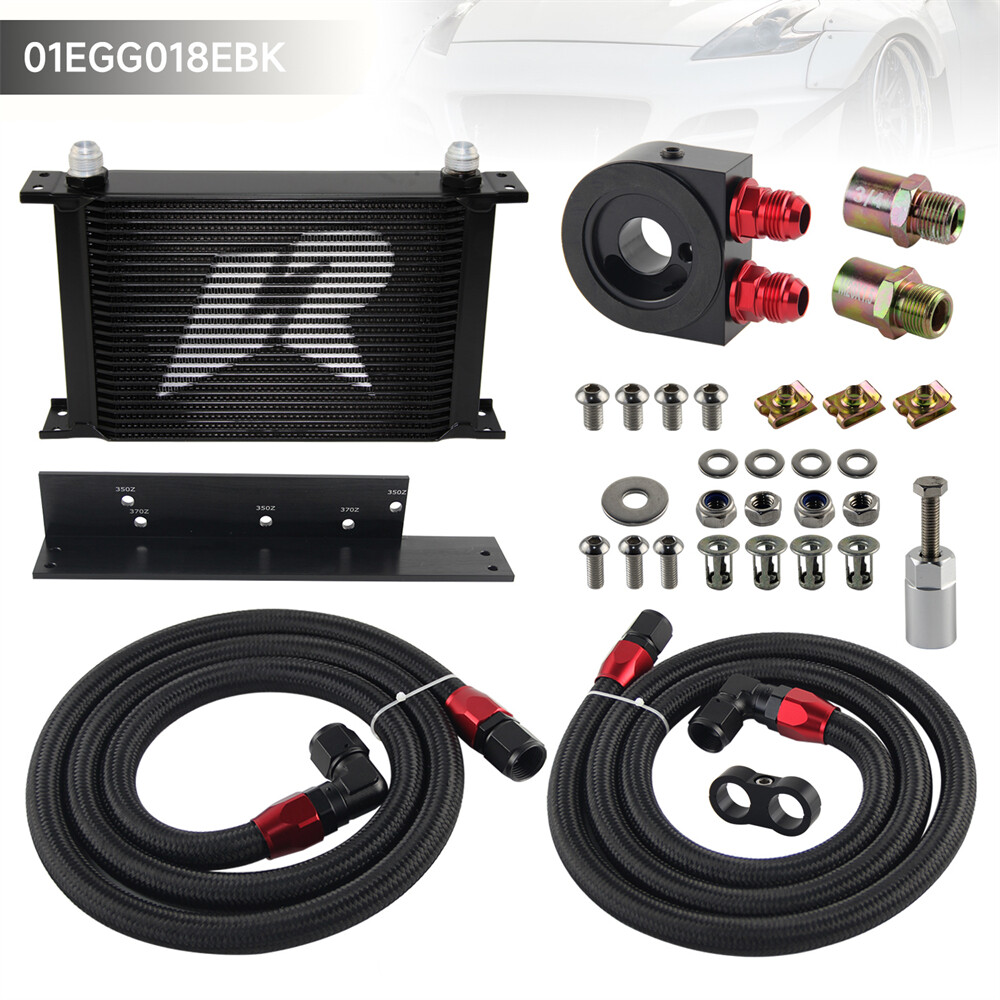 24 Row Oil Cooler with Bracket for Nissan 350Z 2003-2008 Nissan 370Z 2009-2017