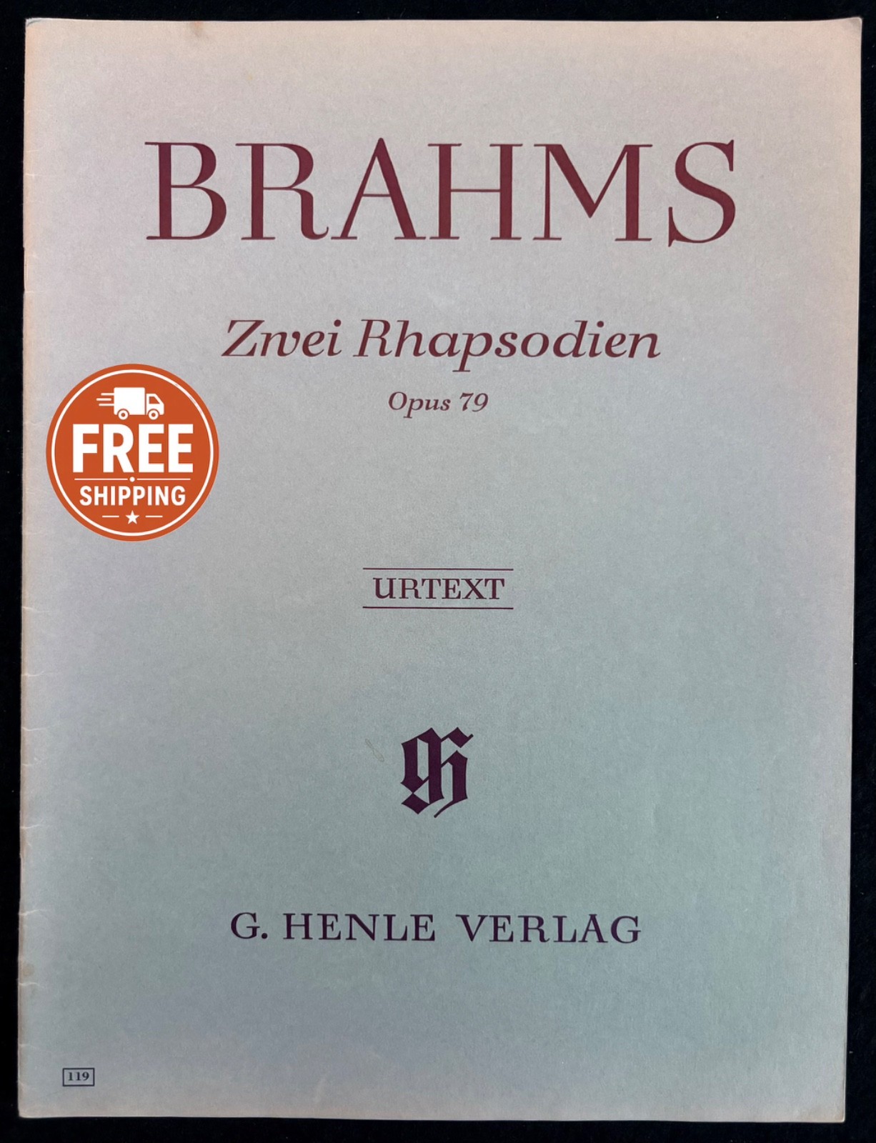 Brahms Two Rhapsodies Op 79 Henle Urtext Piano Sheet Music ARSM LTCL