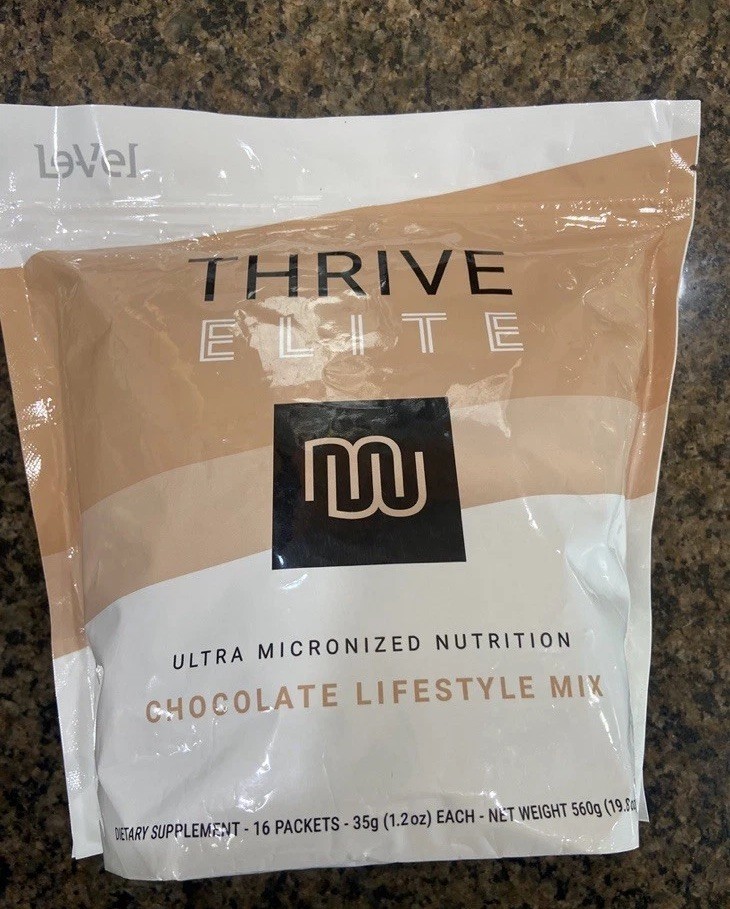 Le-vel Thrive - Elite Chocolate Protein 16 Packets - New - Ships Fast Le-vel Thrive - Elite Chocolate Protein 16 Packets - New - Ships Fast