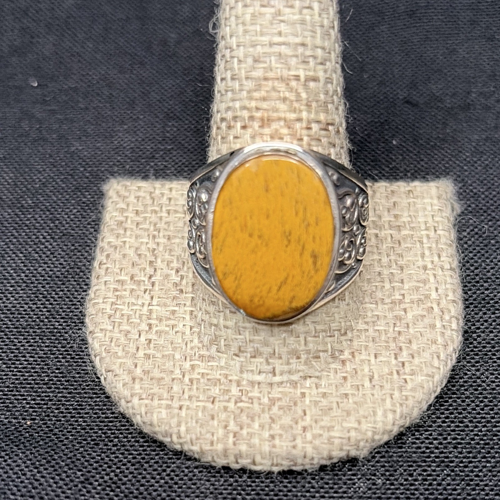 Men’s Silver Ring Size 12 Natural Tiger Eye Gemstone Men\'s Ring Men’s Silver Ring Size 12 Natural Tiger Eye Gemstone Men\'s Ring