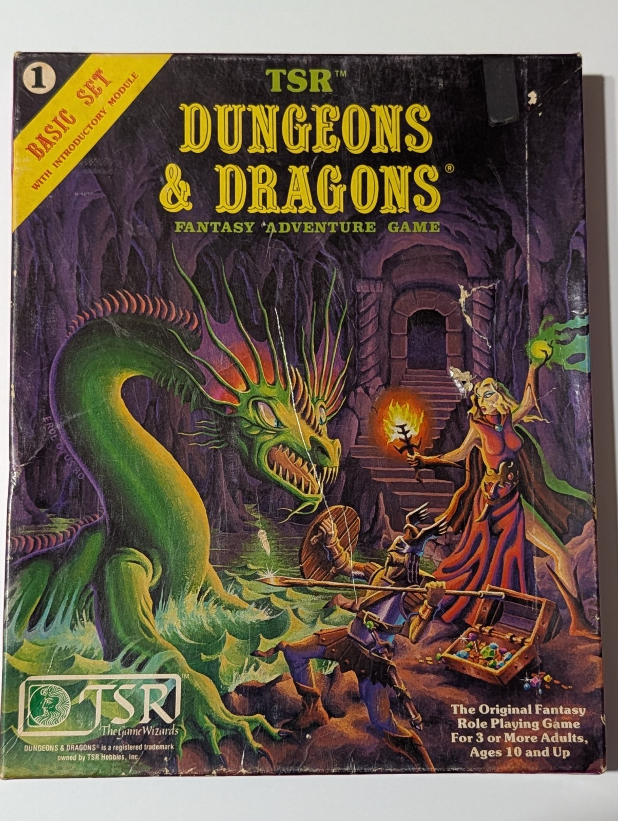 TSR Dungeons & Dragons D&D Basic Set W/ inserts Boxed Game 1011  (1981)