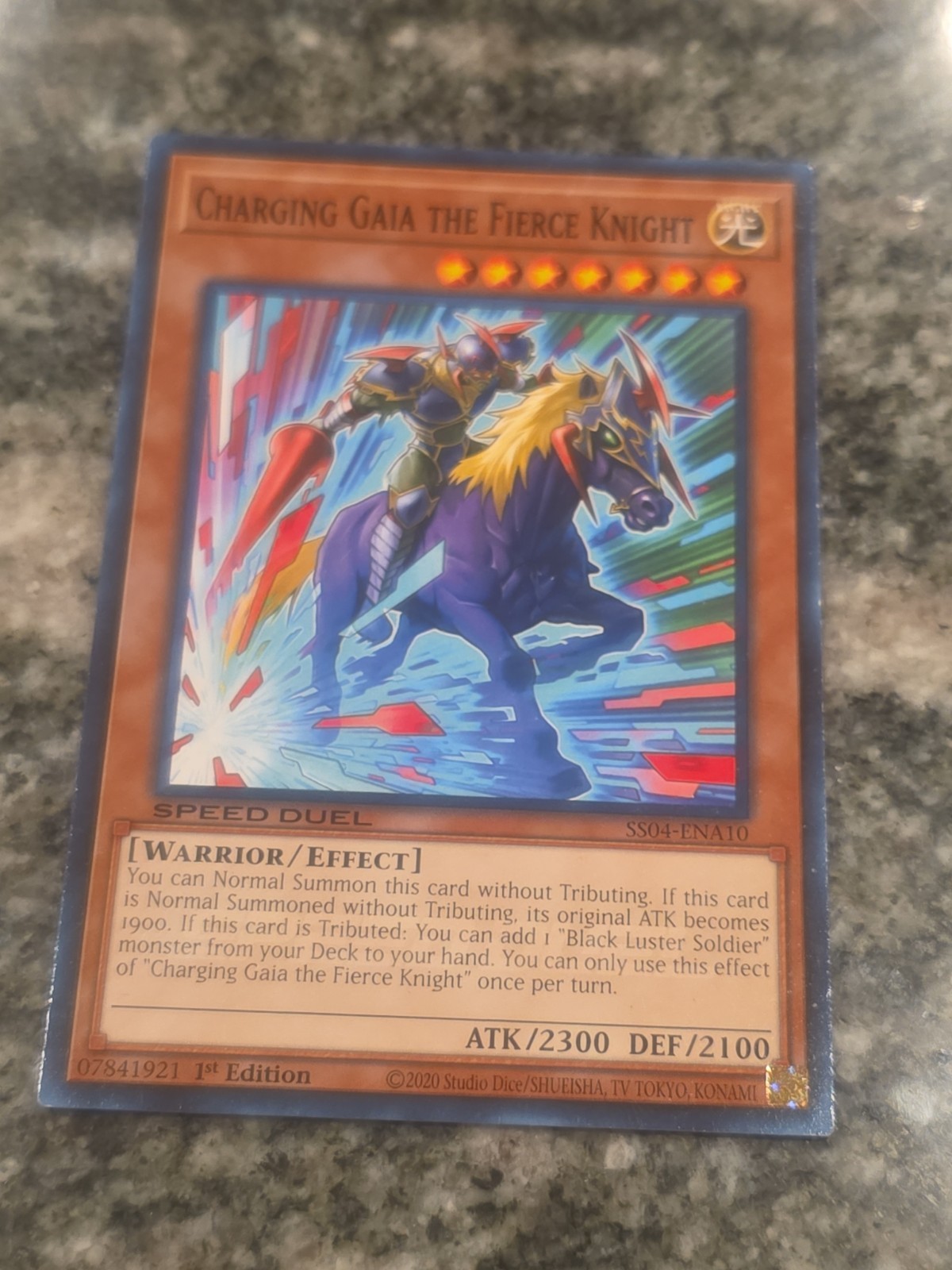Yugioh Charging Gaia the Fierce Knight SS04-ENA10 1st Ed Speed Duel Common LP/MP