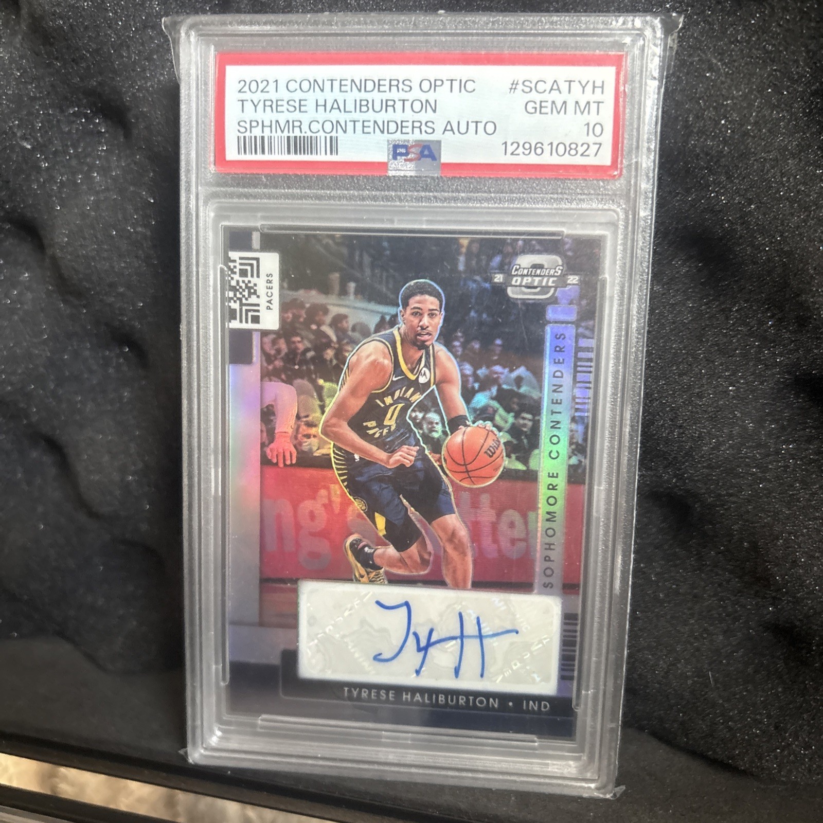 2021-22 Panini Contenders Optic - Sophomore Contenders Autographs Tyrese...