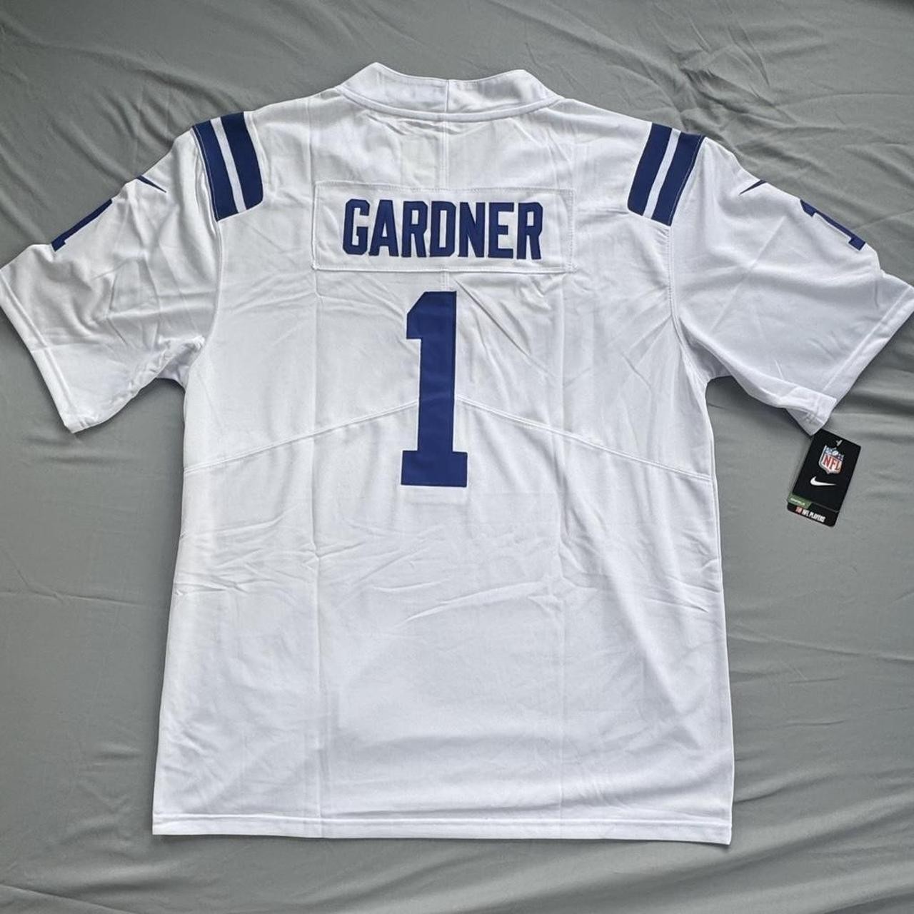 2025 Ahmad “Sauce” Gardner #1 Indianapolis Colts White Away Size-XL