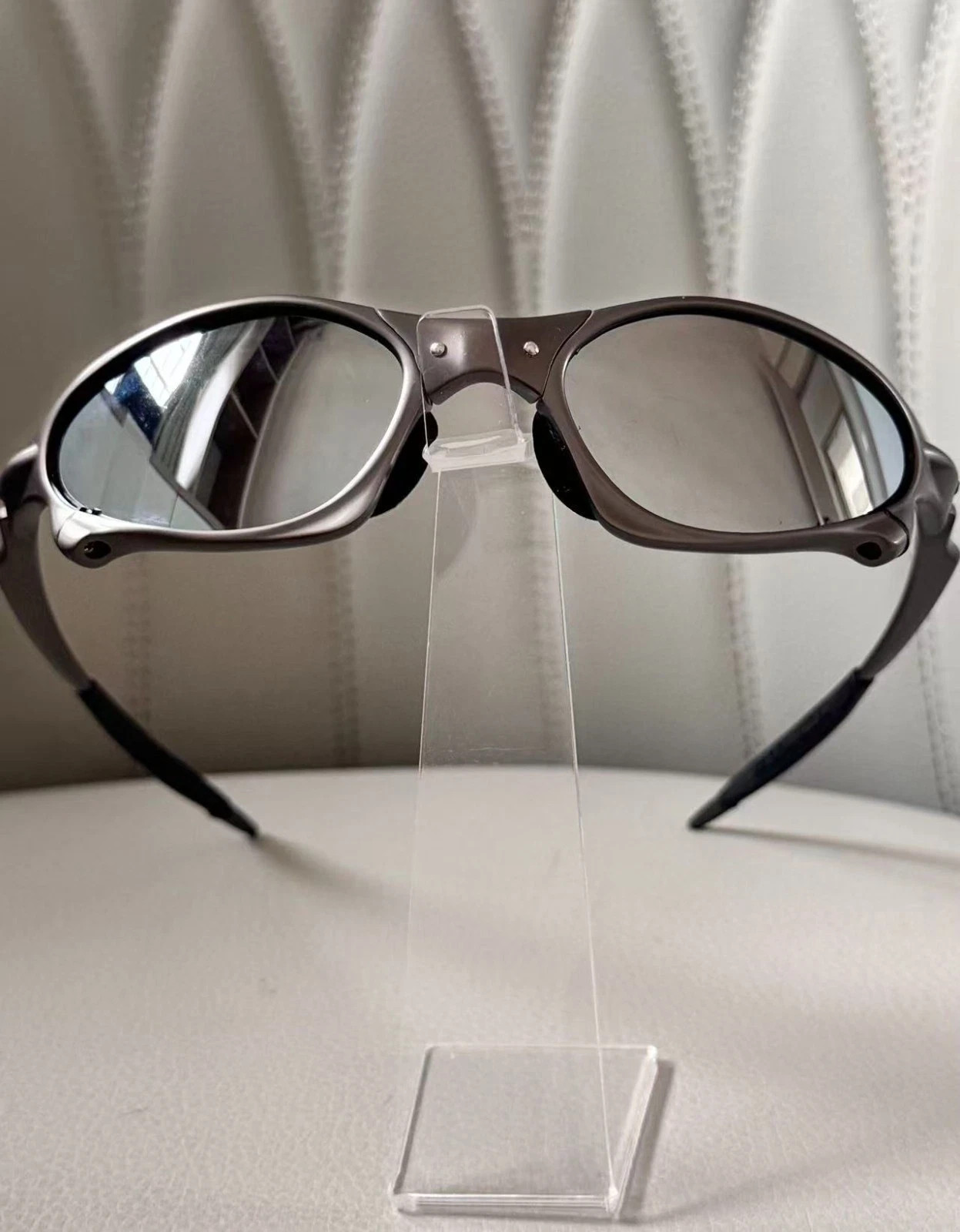 Oakley Penny - Metal-framed sunglasses, silver frame, silver lenses, a rare and