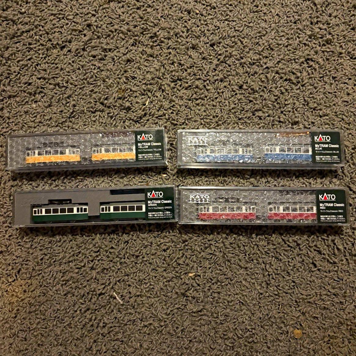 KATO MyTRAM Classic N Gauge 1:150 Passenger Cars 4-Car Set 14-501-1-4 KATO MyTRAM Classic N Gauge 1:150 Passenger Cars 4-Car Set 14-501-1-4