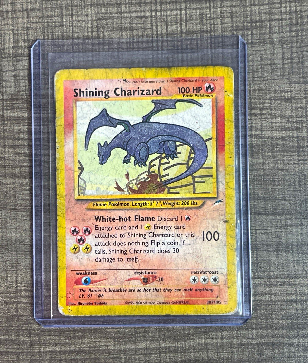 2002 Pokemon Neo Destiny Shining Charizard 107/105 Holo Secret Rare Unlimited