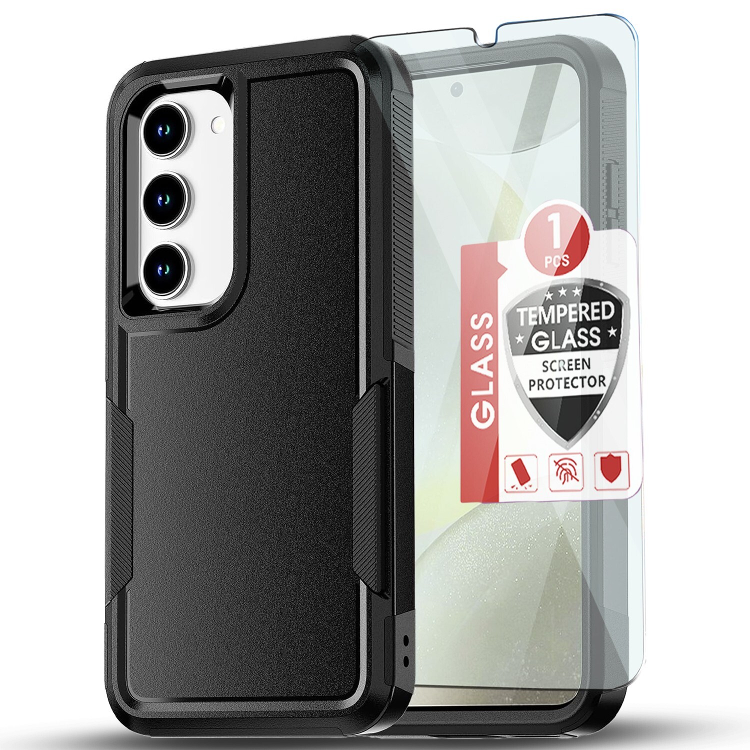 For Samsung Galaxy A16 5G Case /A15 5G/A14 5G Phone Cover Rugged+ Tempered Glass
