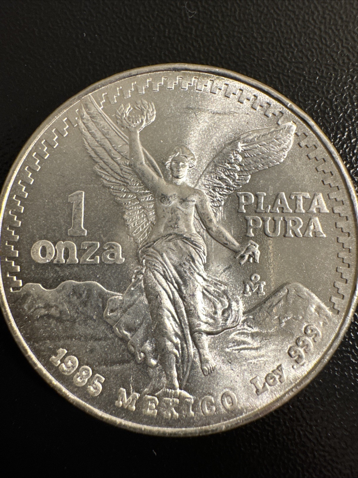 1985 Mexico Mexican Libertad 1 Troy Oz (Onza) .999 Fine Silver BU Coin